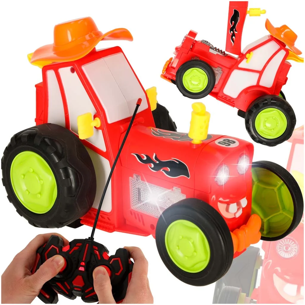 Skákajúci RC traktor – tancuje a hrá, akumulátor 3.7 V