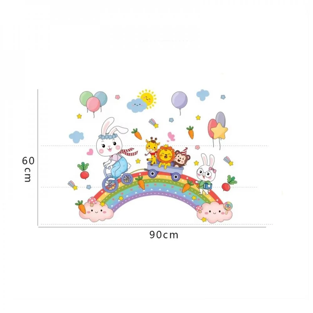 Samolepka na stenu/Tapeta Happy Animals