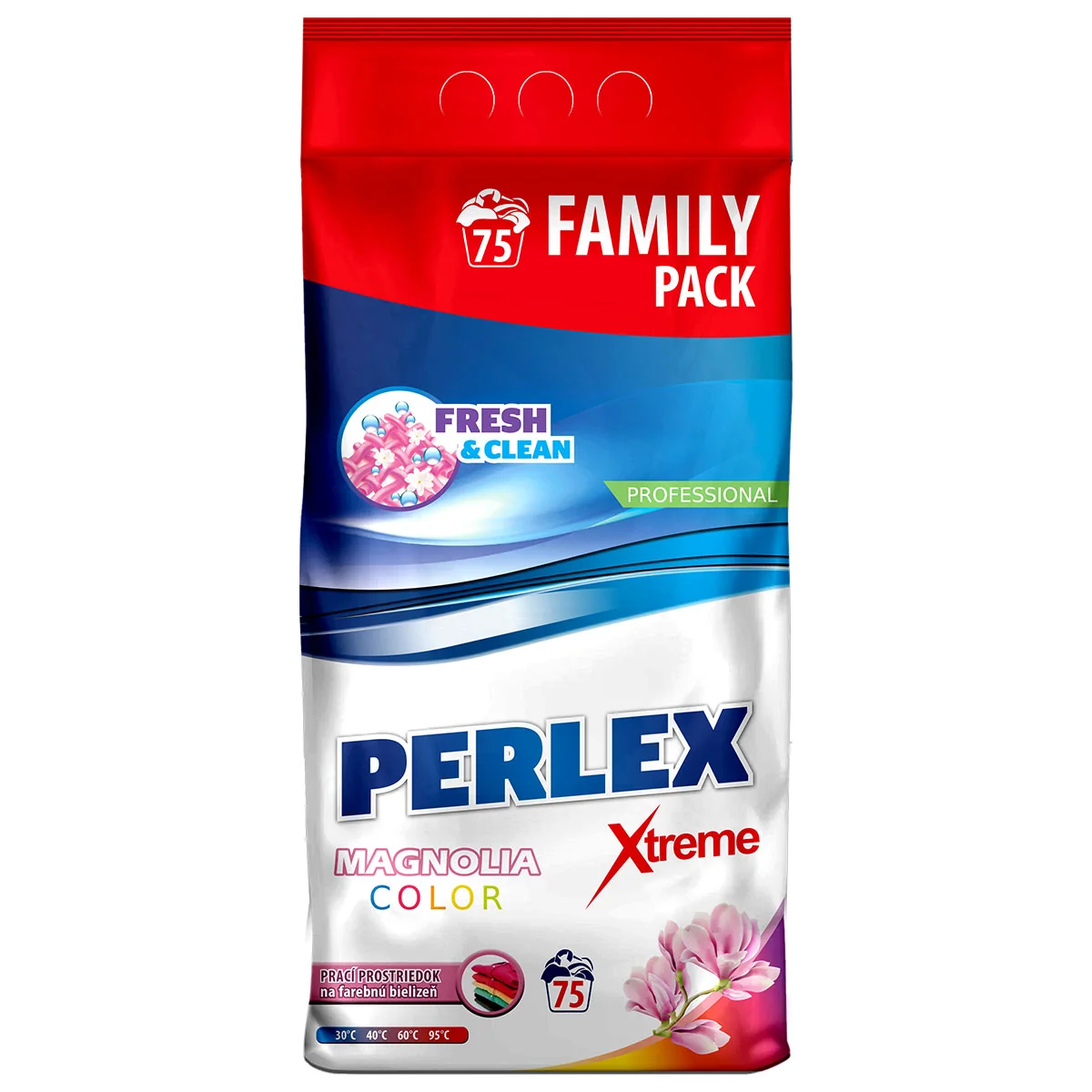 Perlex prací prostriedok 7,5kg / 75 praní Color Magnólia 1×7,5 kg, prášok na pranie