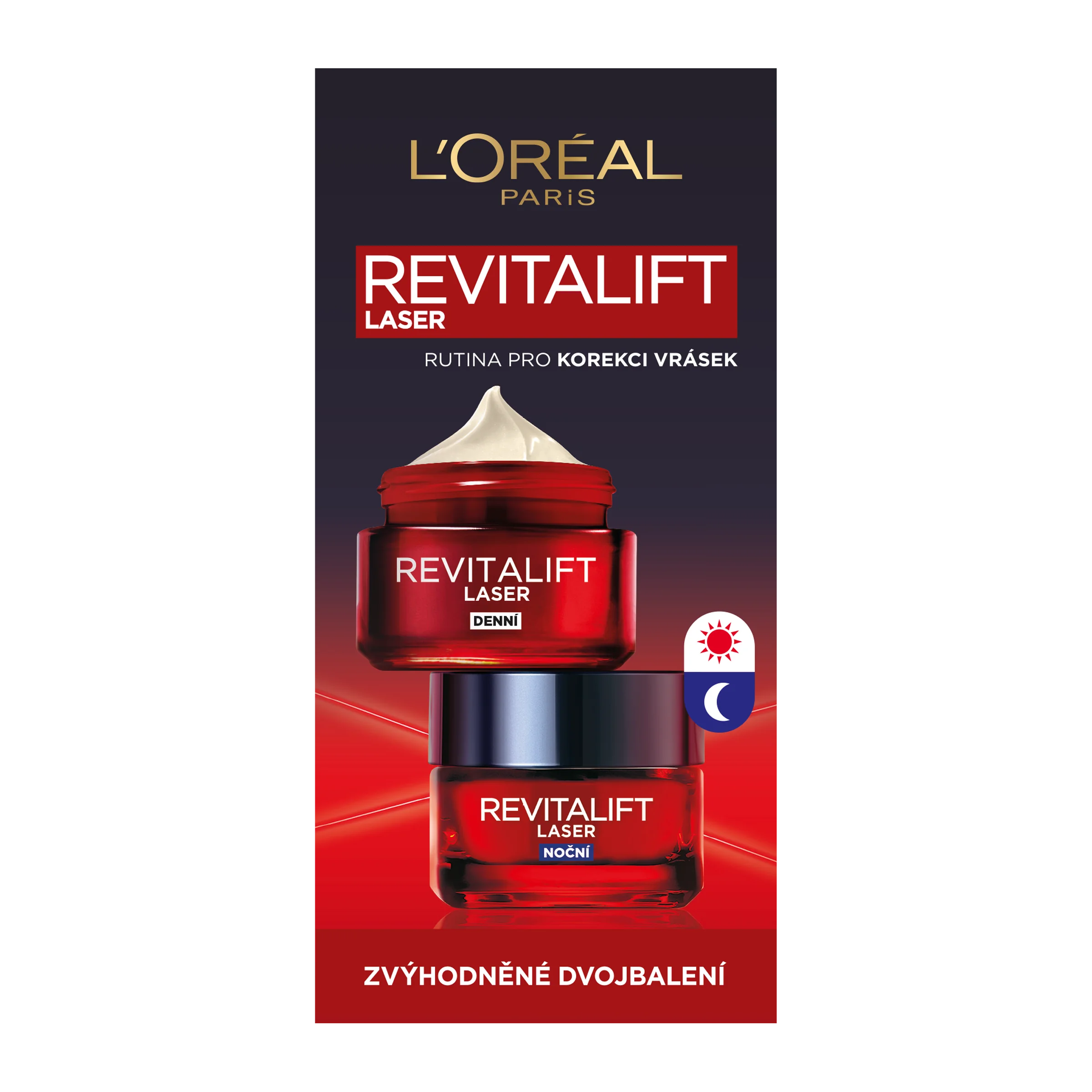LOREAL PARIS REVITALIFT LASER DEN NOC KREM DUOPACK 100ML 100 ml