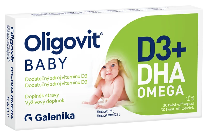 Oligovit BABY D3 + DHA omega 30 cps