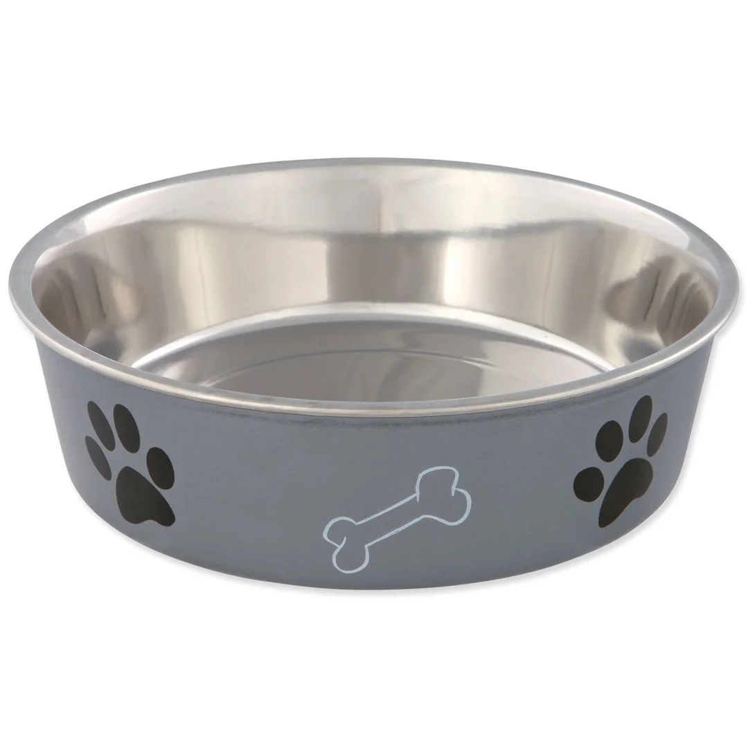 Miska Trixie nerezová, plastový povrch 23cm 2000ml