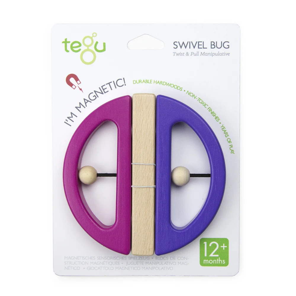 Magnetická hračka TEGU - Swivel Bug - Pink & Purple