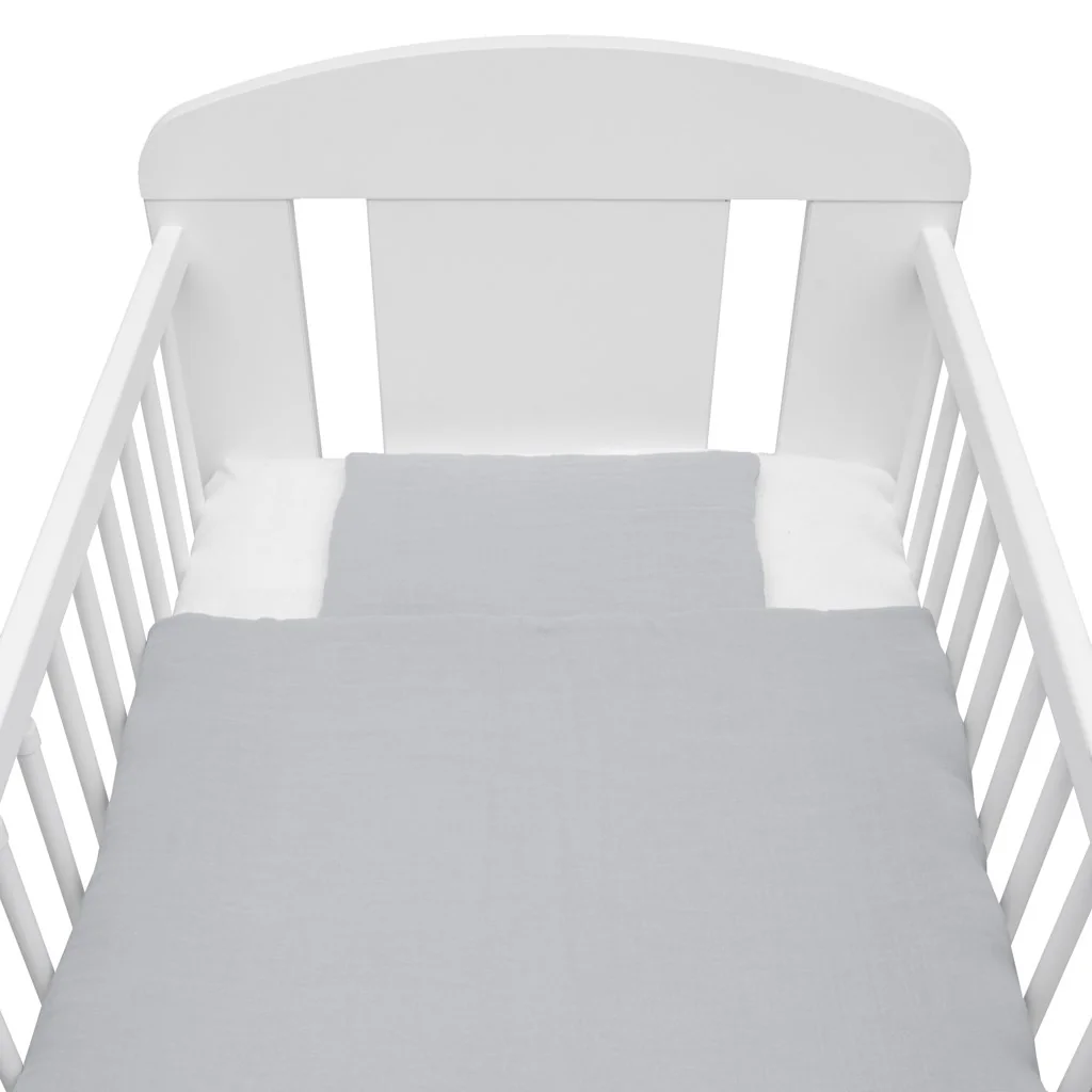 Mušelínový set do postieľky s výplňou New Baby 100x70 cm svetlo