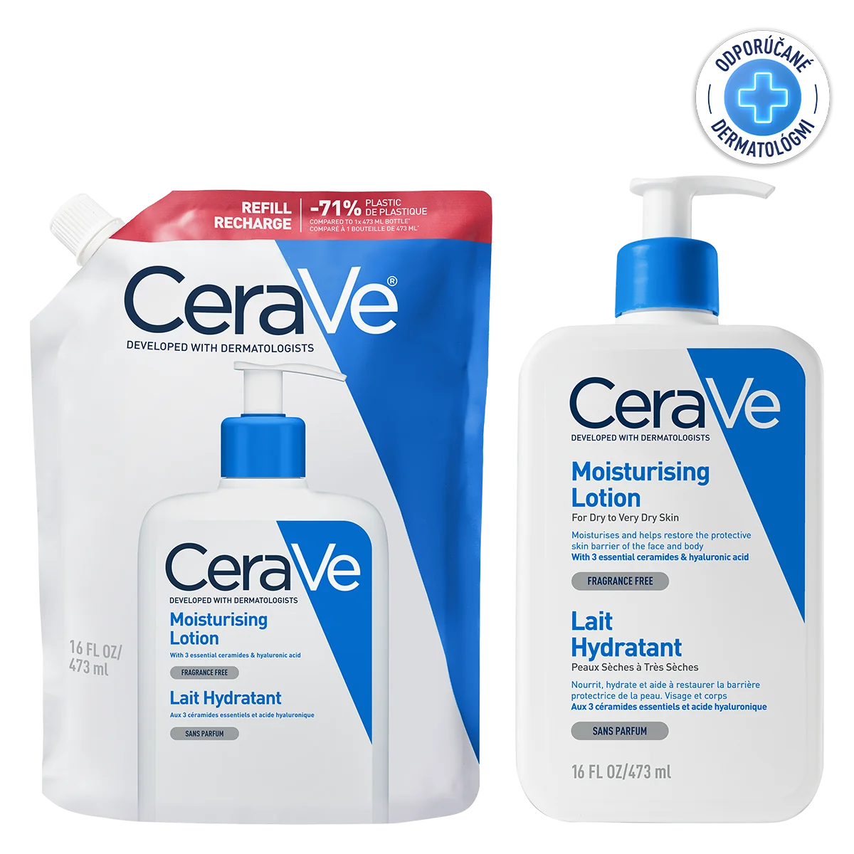 CERAVE hydratačný mlieko náplň na suchú až velmi suchú pokožku 473 ml