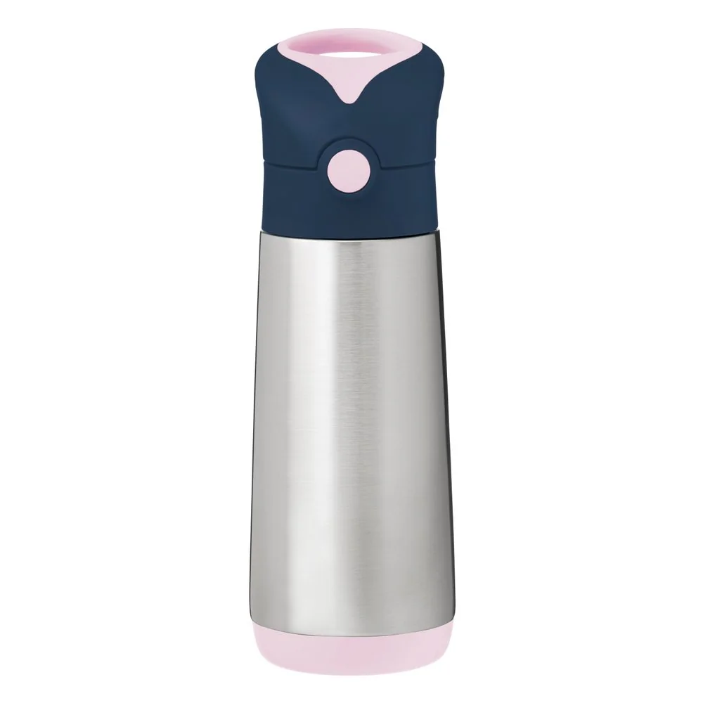 Termoska na pitie so slamkou 500 ml indigo/ružová