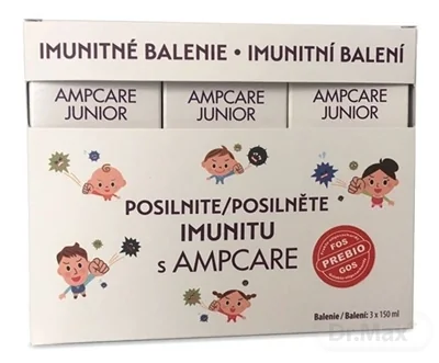 AMPCARE JUNIOR IMUNITNÉ BALENIE 3×150 ml, sirup