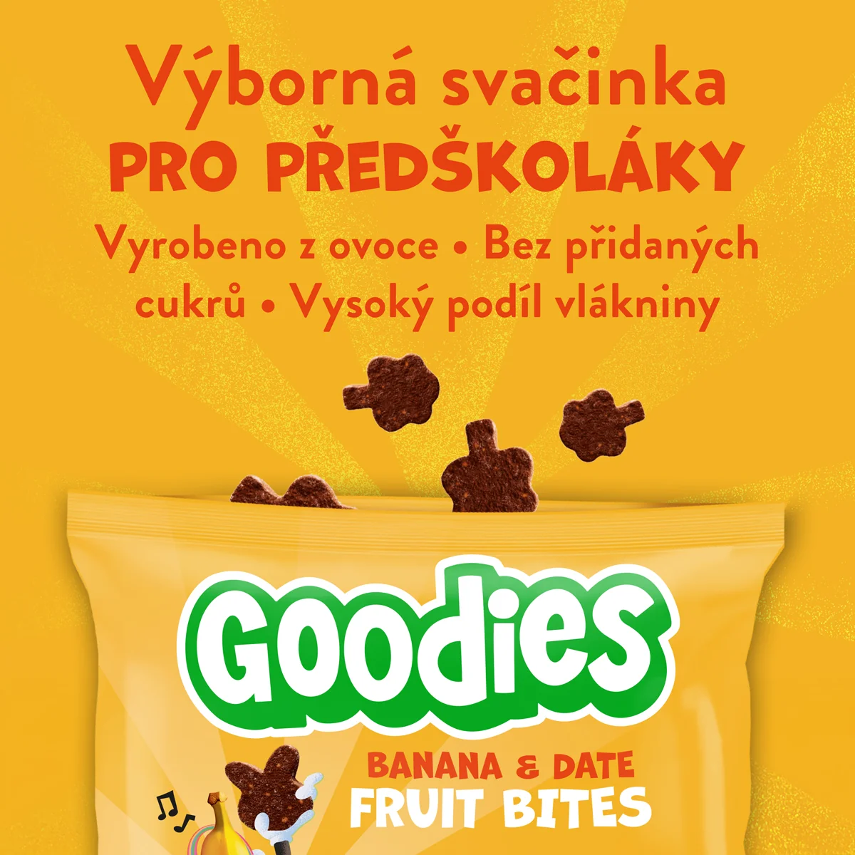 Goodies Banánovo-datľové bonbónky 20 g
