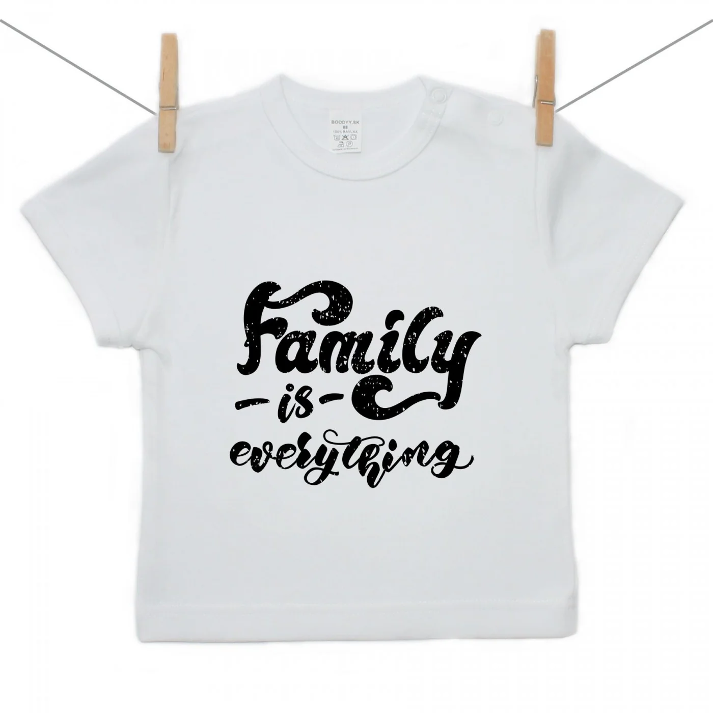 Boodyy Tričko s krátkym rukávom Family is everything Veľkosť: 116