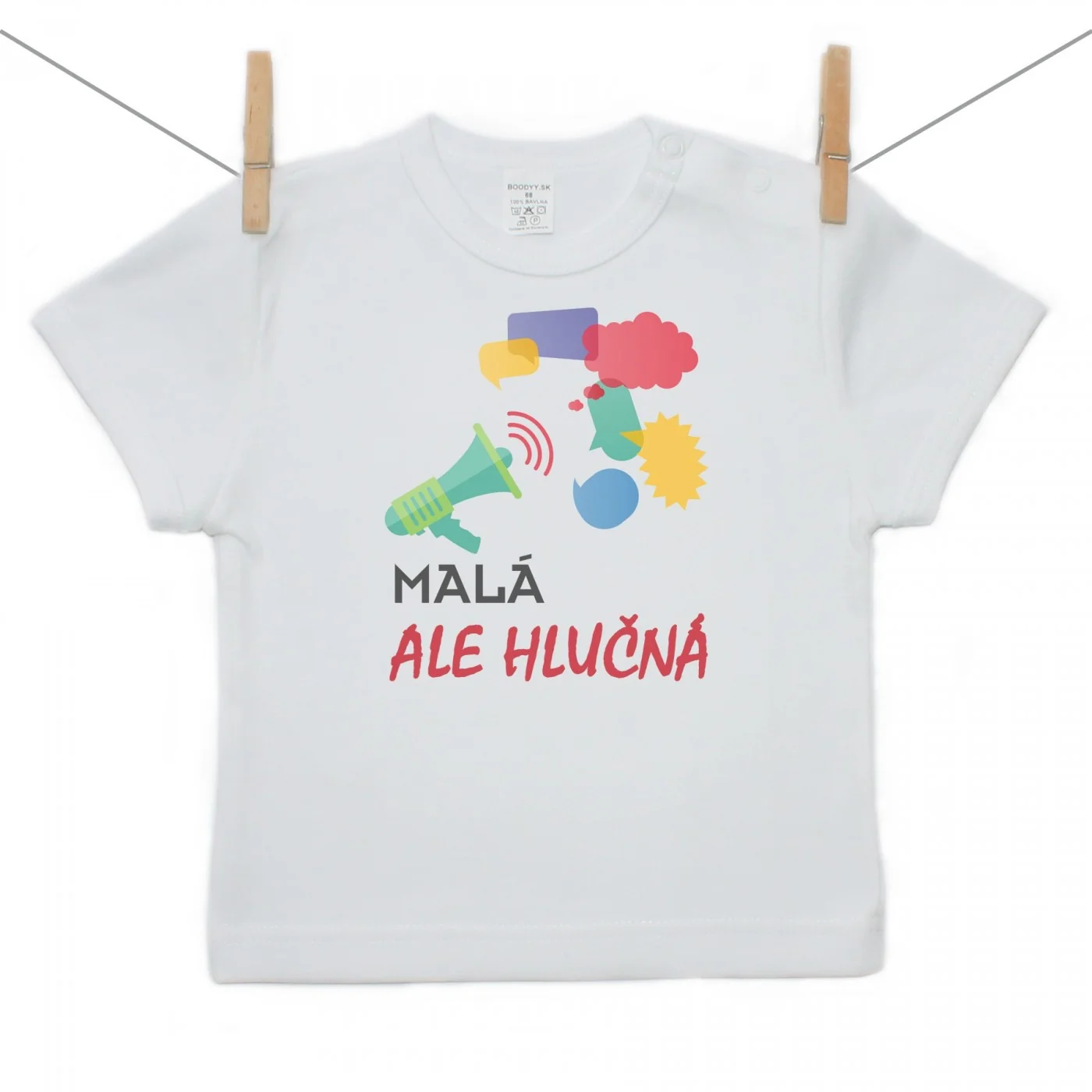 Boodyy Tričko s krátkym rukávom Malá ale hlučná Veľkosť: 74