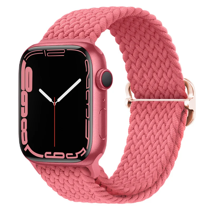 BStrap Elastic Nylon remienok na Apple Watch 42/44/45mm bright pink