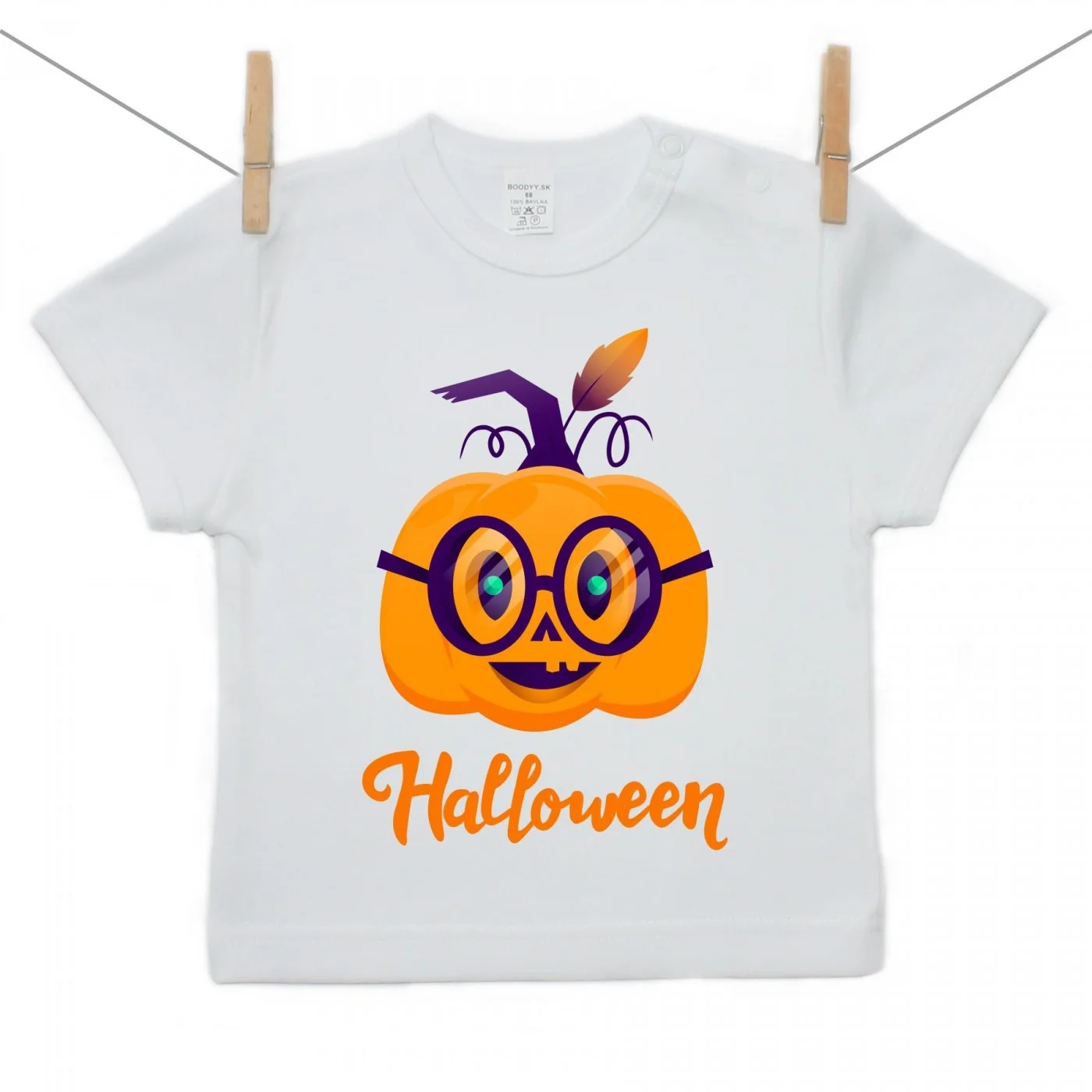 Boodyy Tričko s krátkym rukávom Halloween tekvica Veľkosť: 104