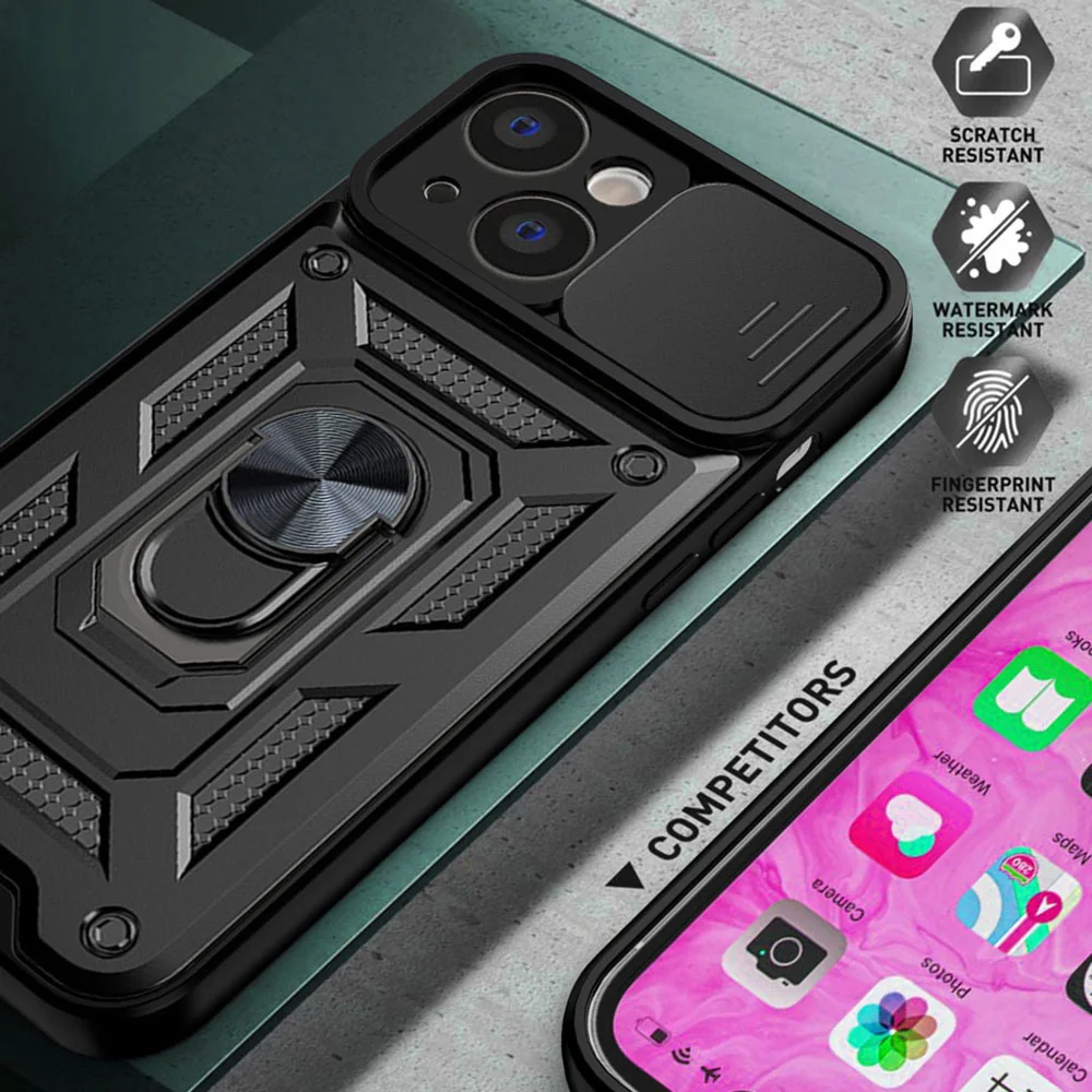 MG Slide Armor kryt na Samsung Galaxy A15 4G / 5G, čierny