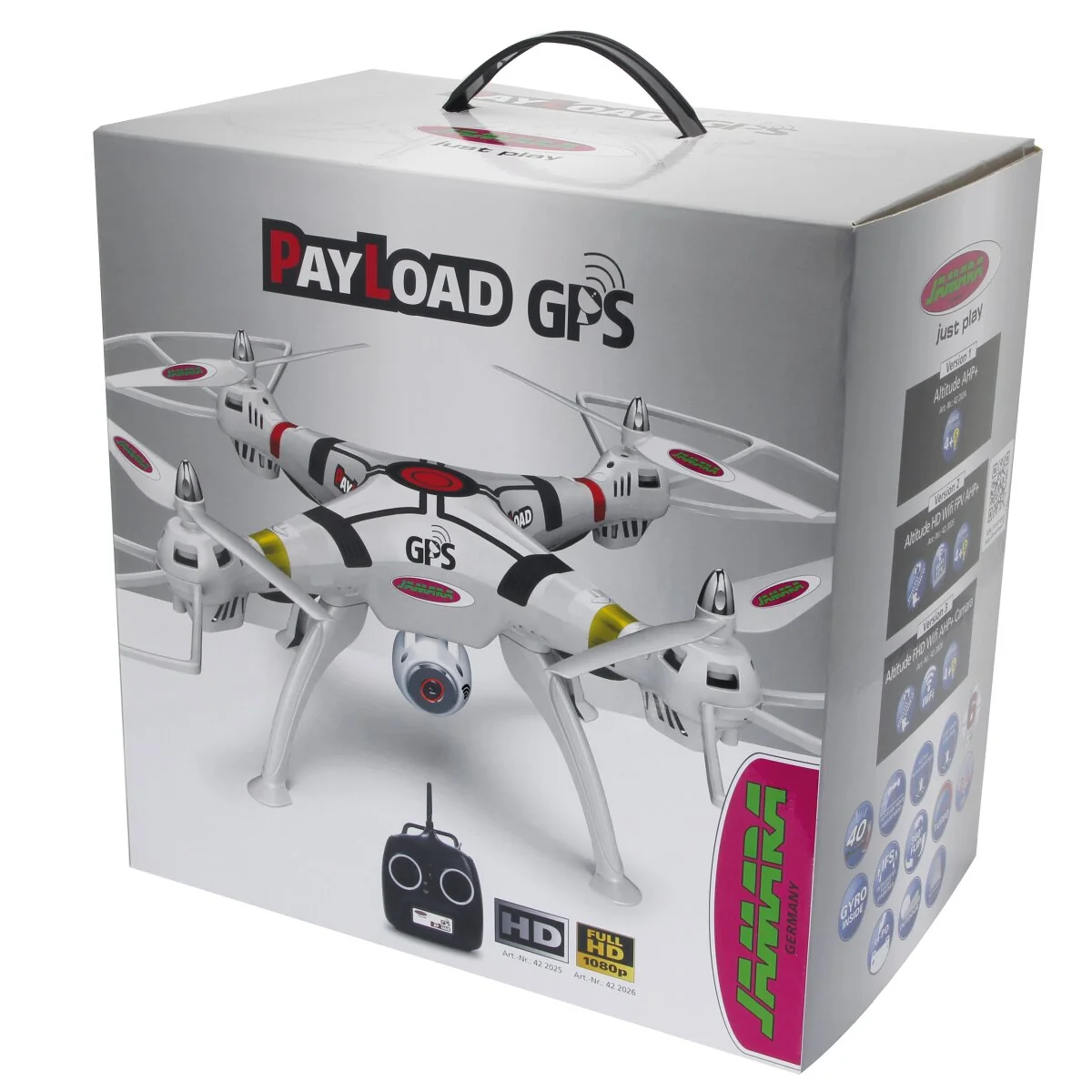 Jamara Dron Payload GPS s výškovým držaním s HD FPV WiFi a funkciou návratu domov