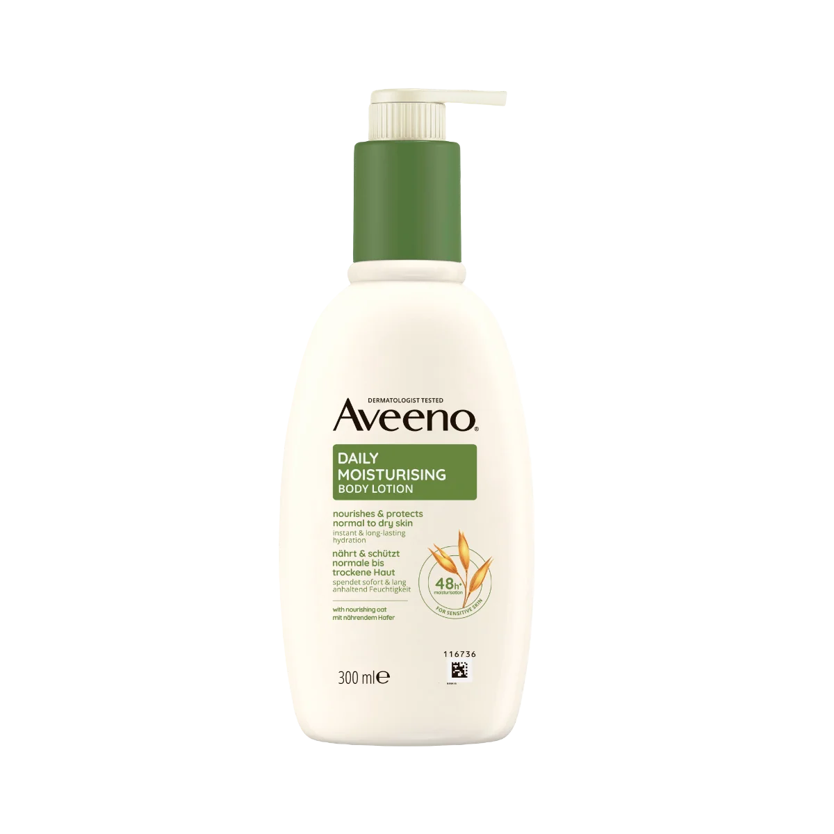 AVEENO® Daily Moisturising Telové mlieko, bez parfumácie 1×300 ml, telové mlieko