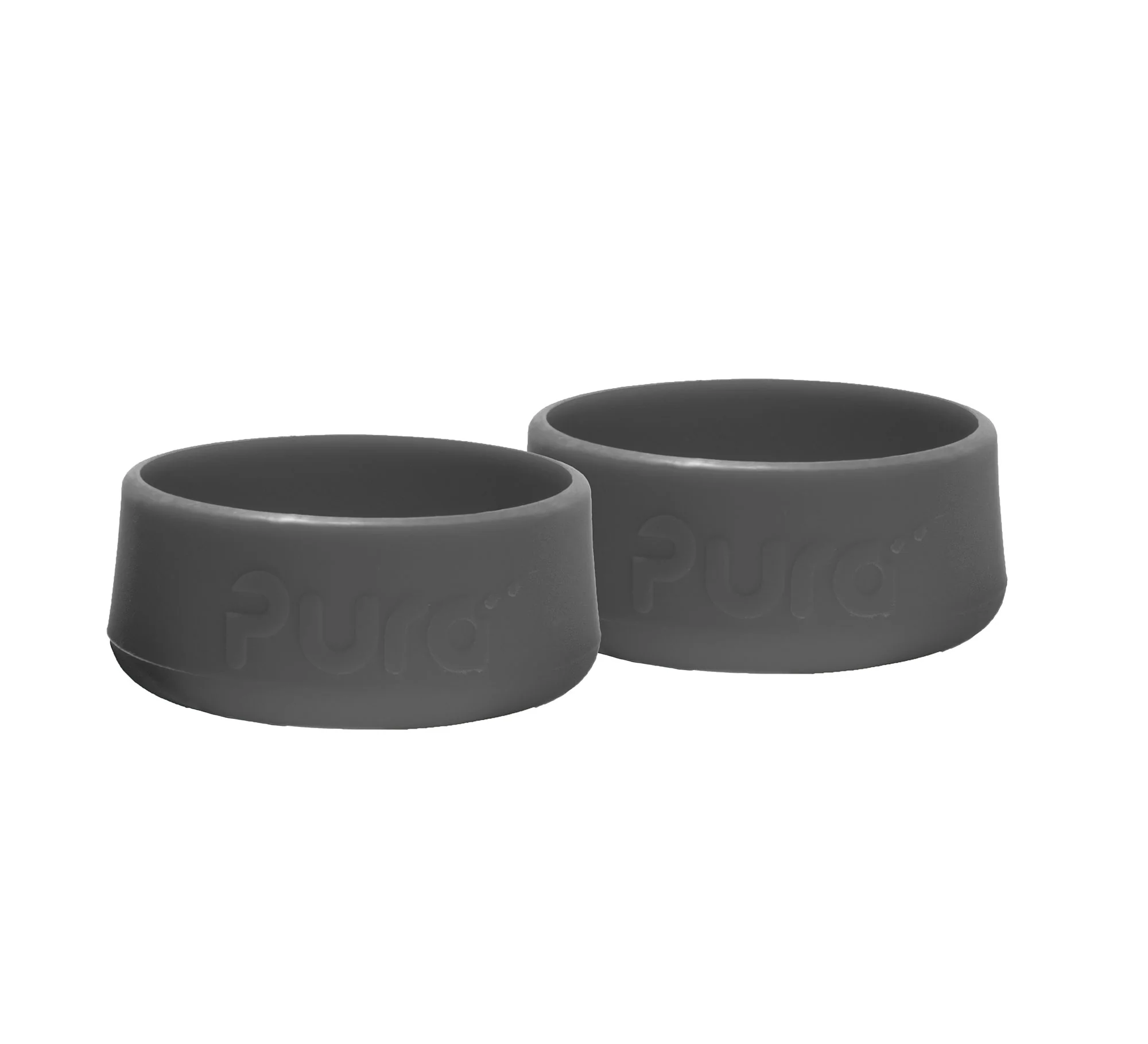 Pura silikónové chrániče na fľašu 2ks 150ml, 260ml, 325ml - sivá / sivá