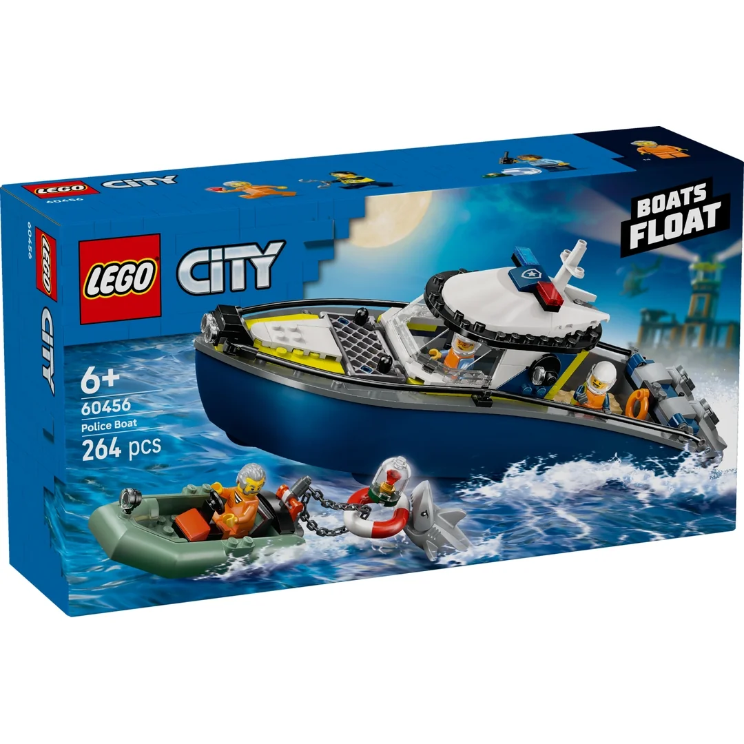 LEGO® City 60456 Naháňačka v policajnej lodi