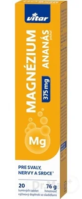 VITAR MAGNÉZIUM 375 mg 1×20 tbl, výživový doplnok