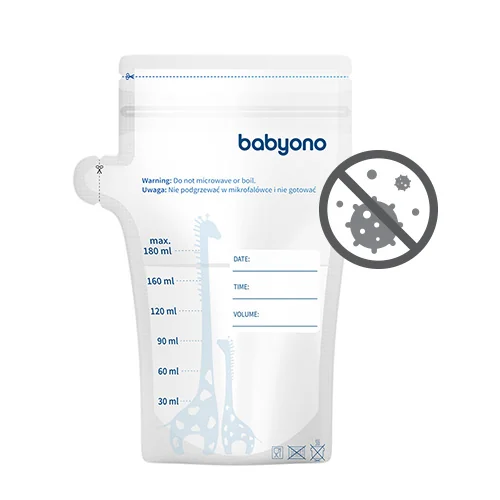 BABYONO Sáčky na materské mlieko 180 ml 30 ks 1×30 ks, sačky na materské mlieko