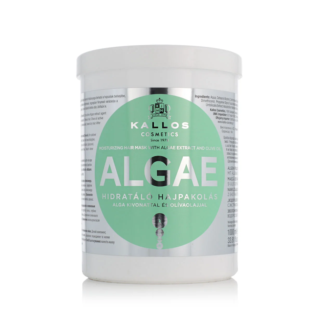 Kallos Algae Moisturizing Hair Mask And Olive Oil 1000 ml