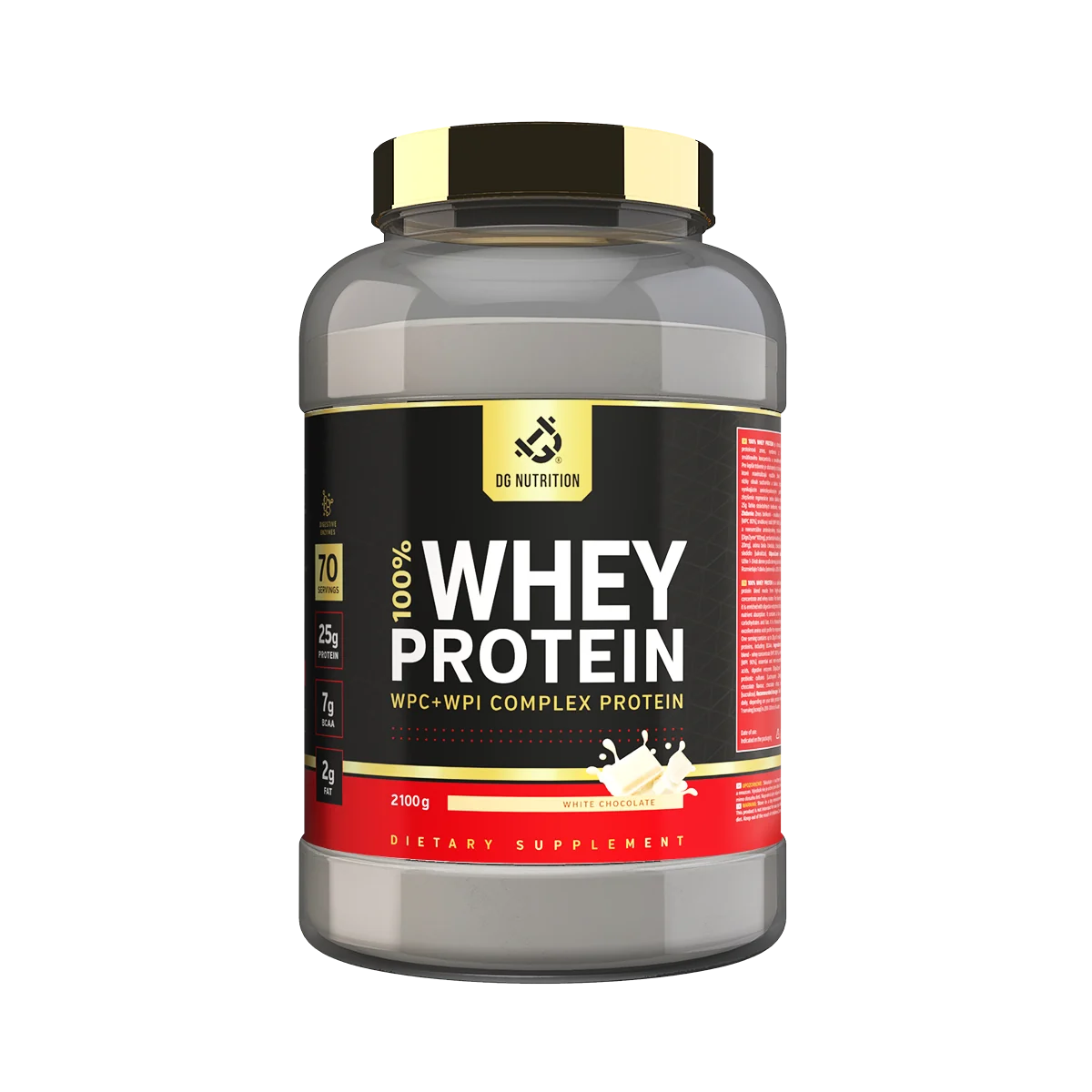 100% Whey Performance Complex Biela čokoláda 2100 g