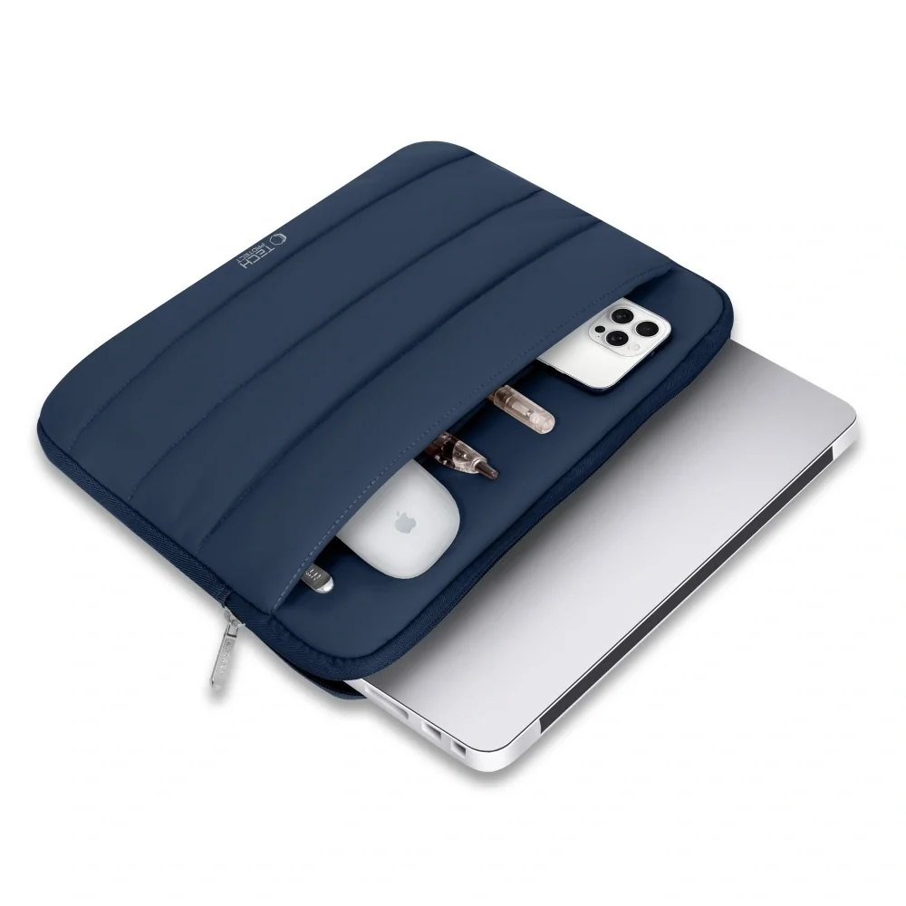 Tech-Protect Fluffy obal na notebook 15-16'', tmavomodrý
