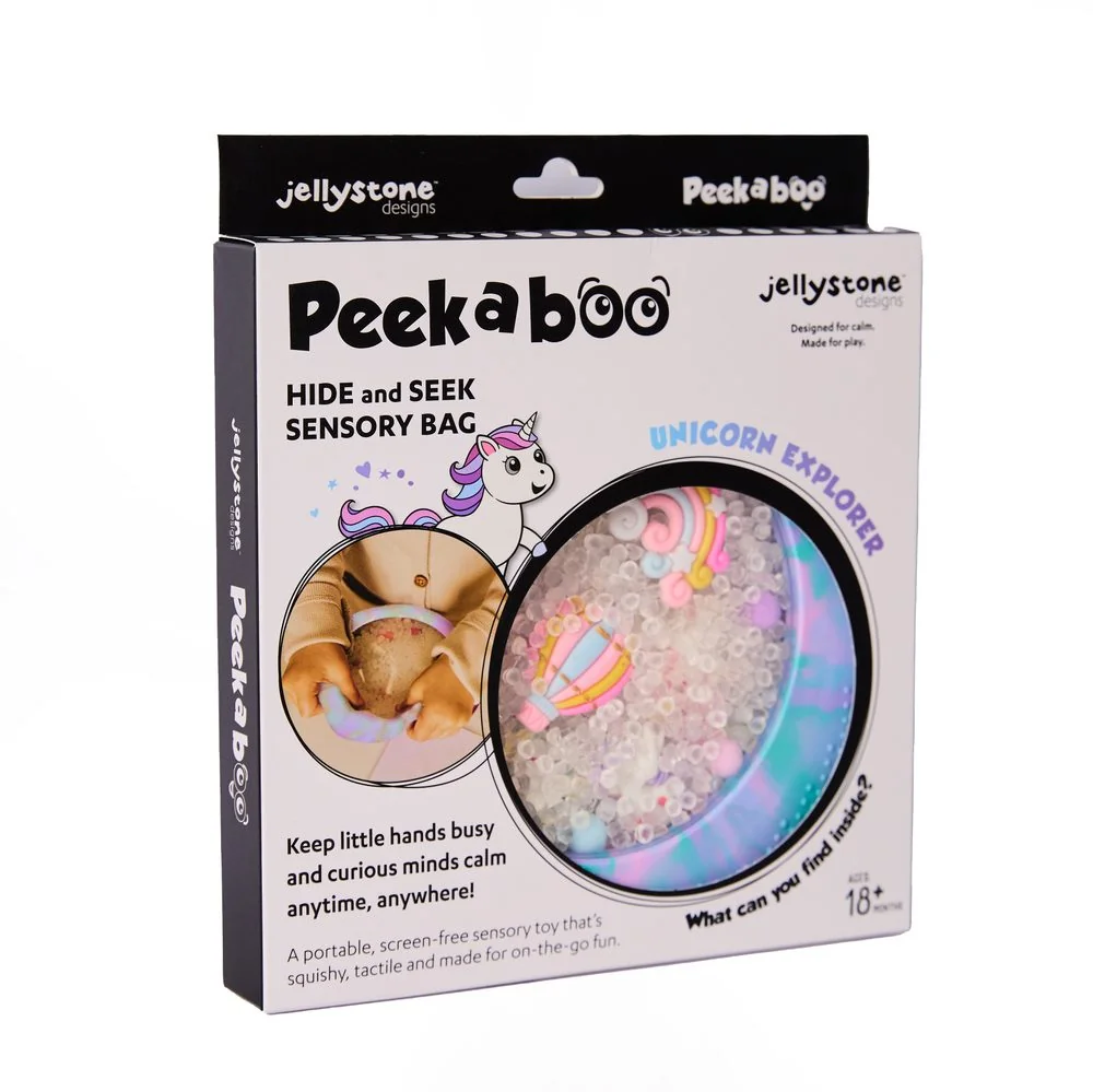 Senzorický disk Peekaboo jednorožec