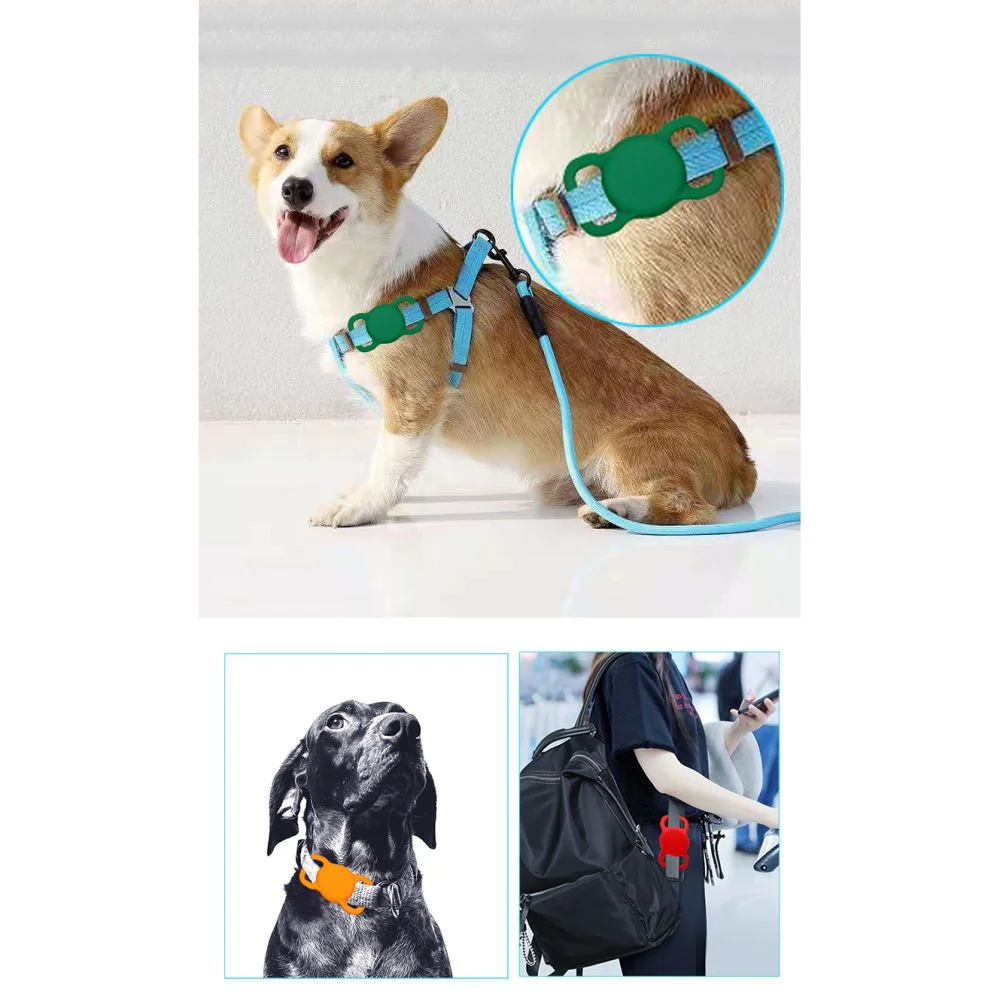Tech-Protect Pet kryt na Apple AirTag na psí obojok, čierny