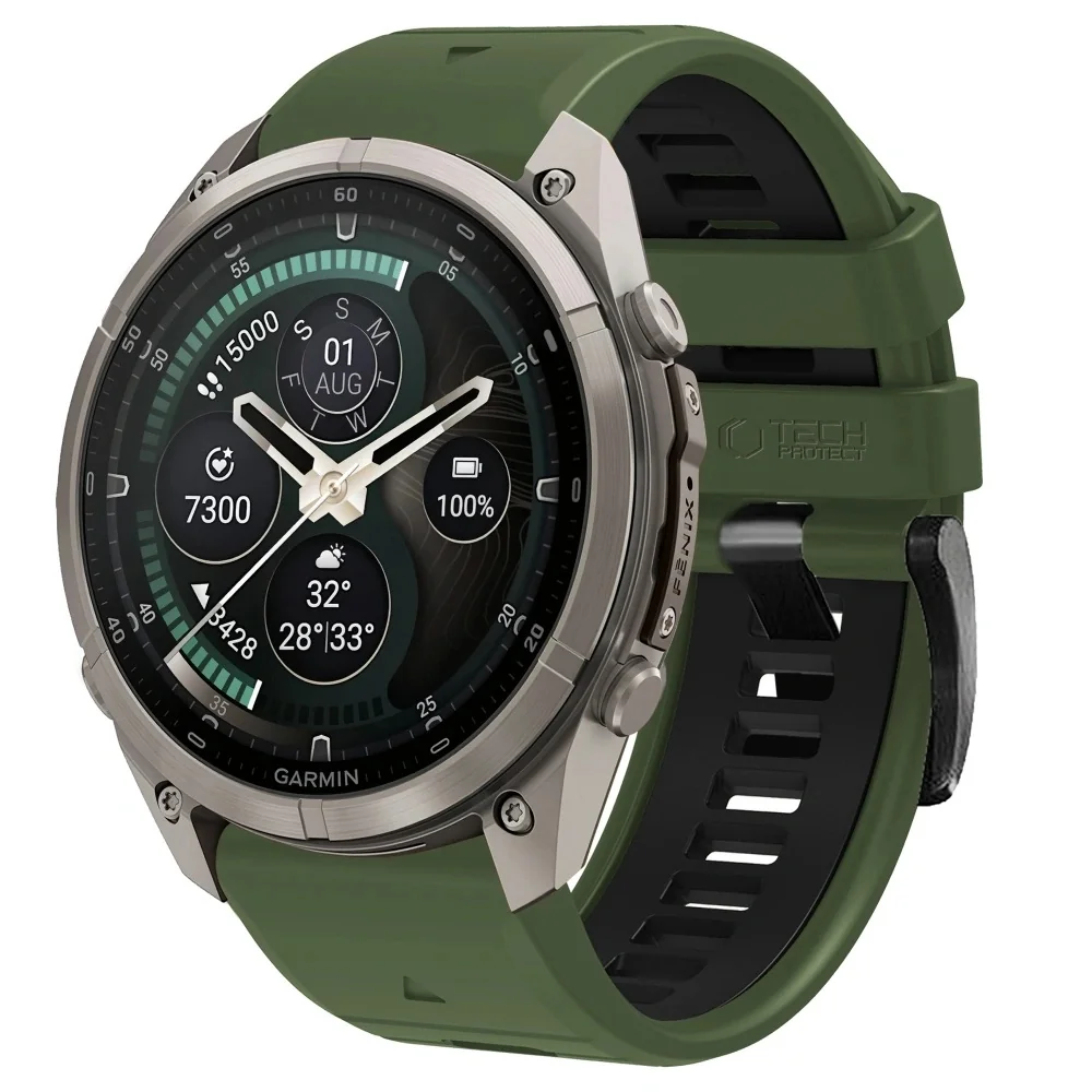 Tech-Protect IconBand remienok Garmin QuickFit 22mm, green / black