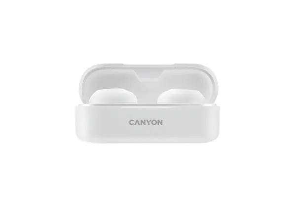 Canyon CNE-CBTHS1W True Wireless Bluetooth slúchadlá 1×1 ks, biele