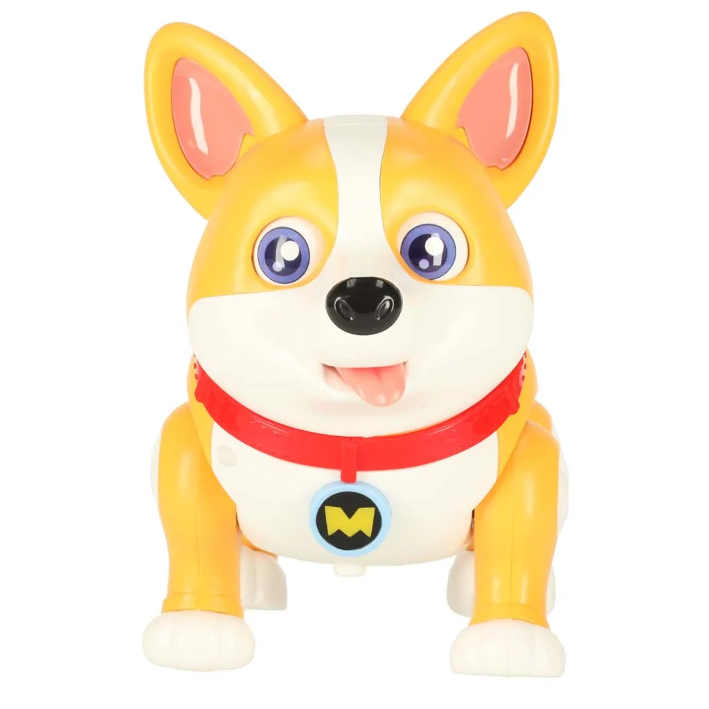 Interaktívny psík Corgi – svietiace ušká a hudba