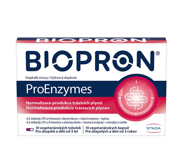 BIOPRON ProEnzymes 1×10 cps, výživový doplnok