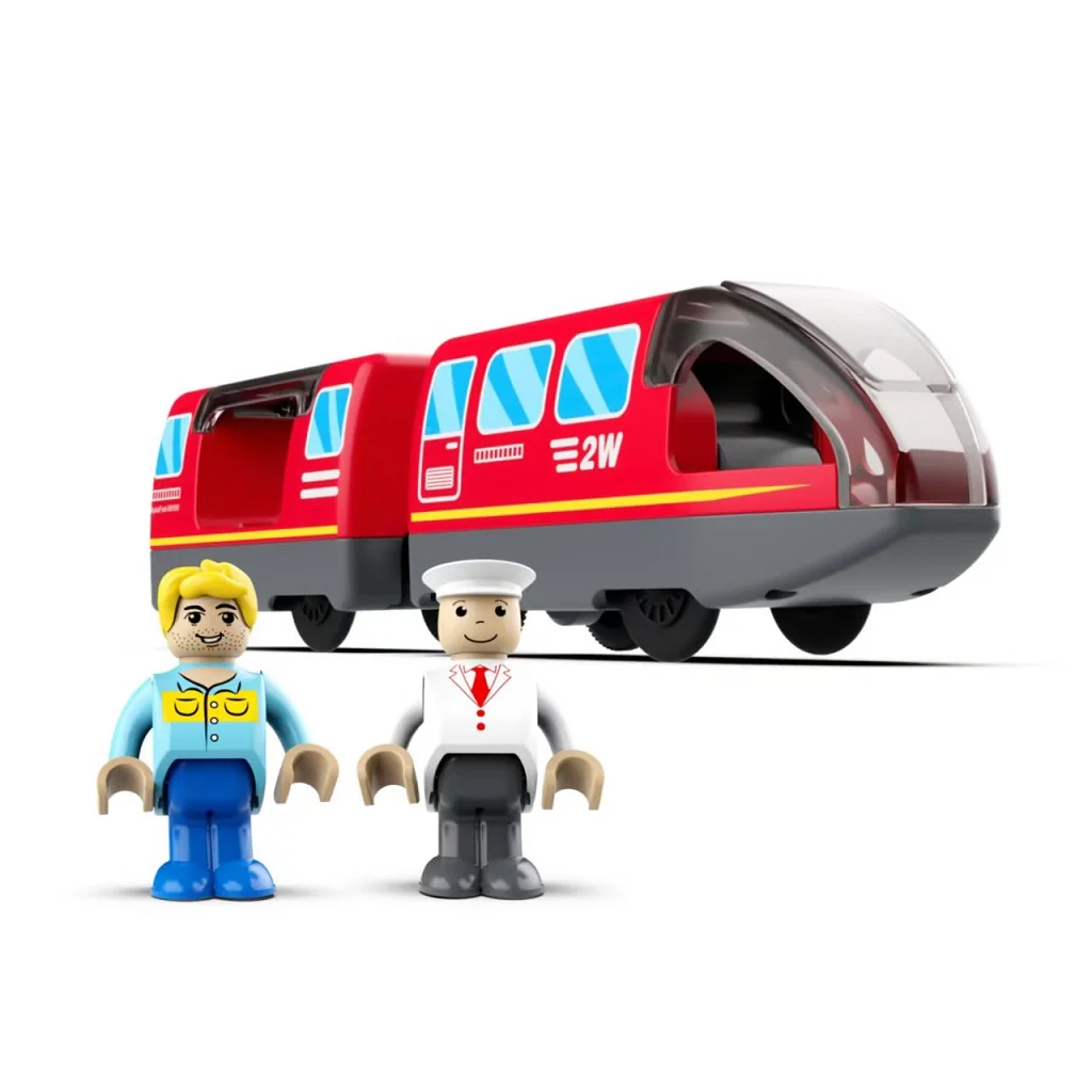 2Kids Toys Elektrický mestský vlak červený