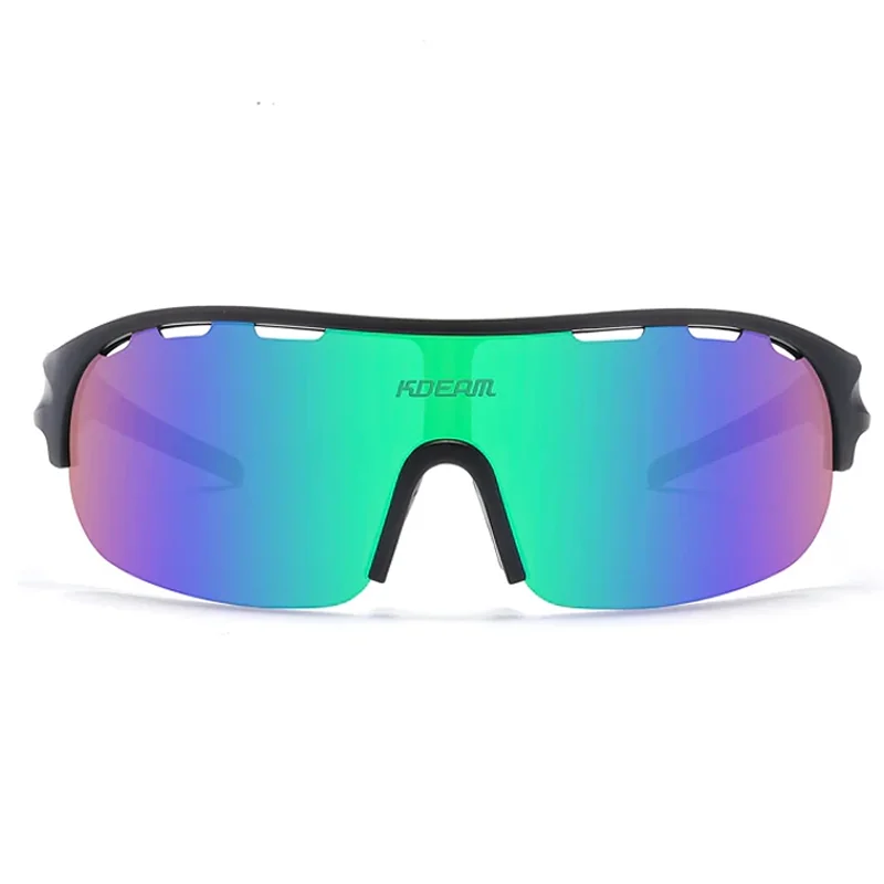 KDEAM Lansing 06 cyklistické okuliare, Black / Blue Green
