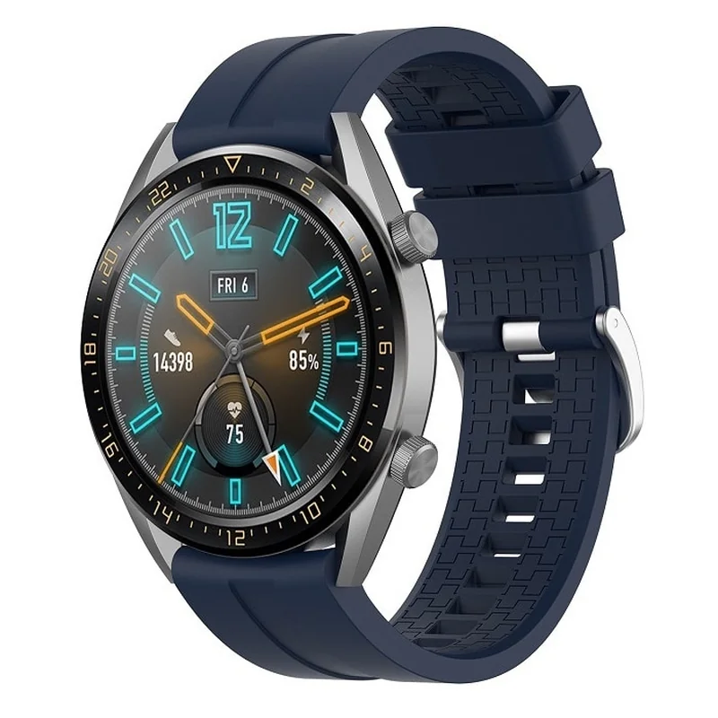 Silicone Cube remienok na Samsung Galaxy Watch 3 45mm navy blue
