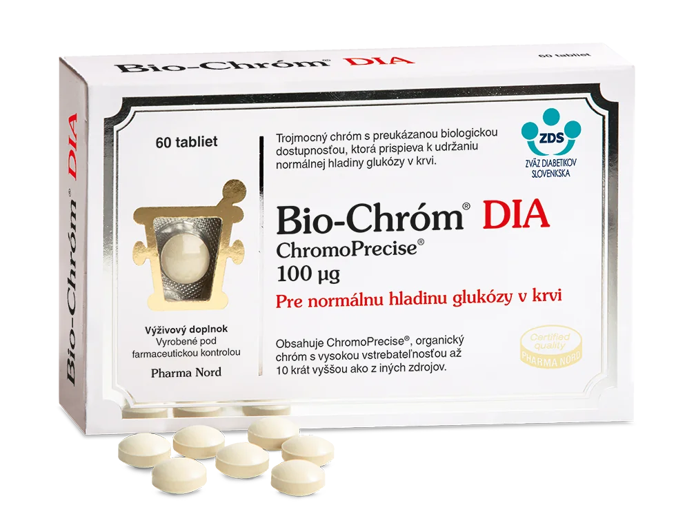 PHARMA NORD BIO-CROM DIA 100 MCG 60 cps 1×60 cps, výživový doplnok