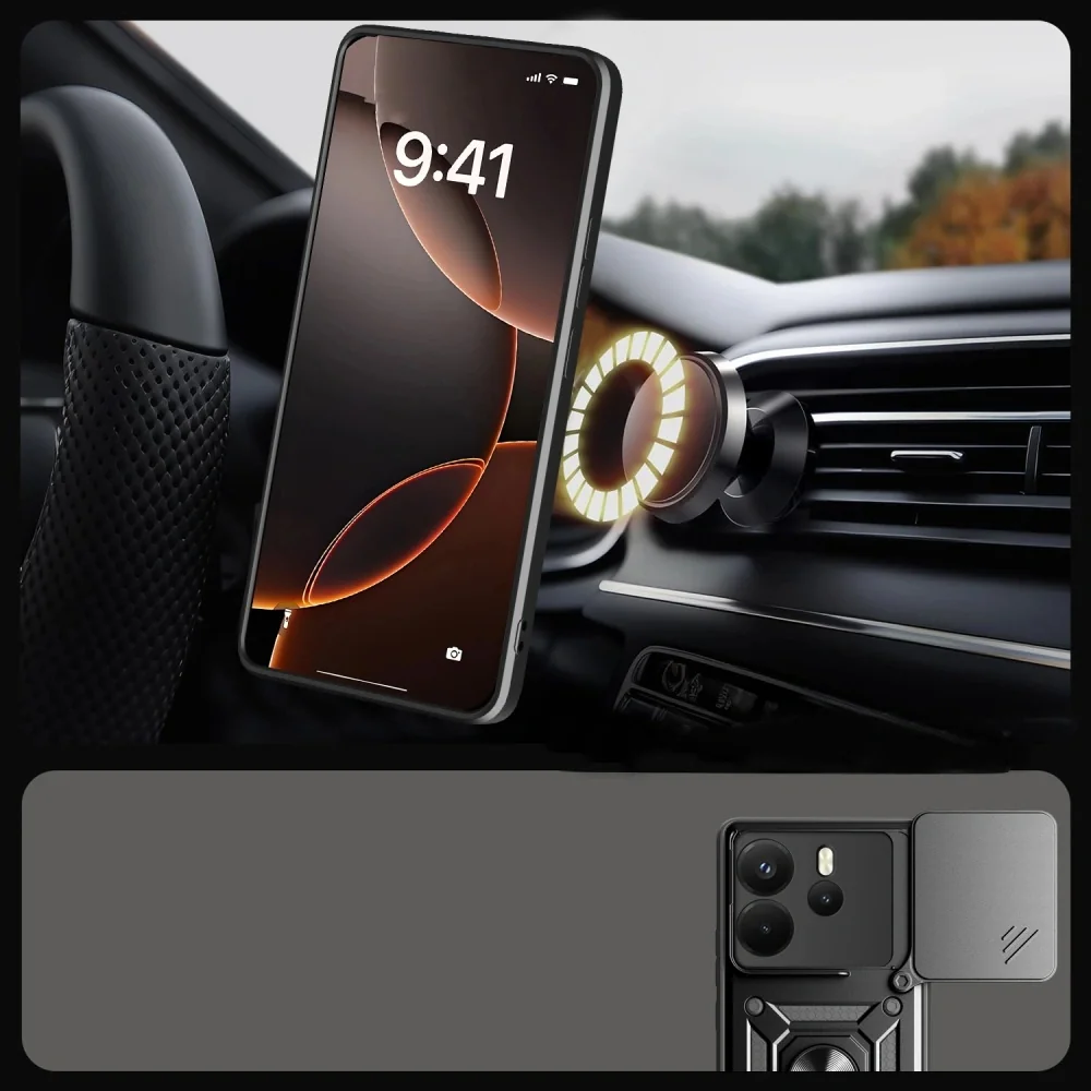 Tech-Protect Camshield kryt na Xiaomi Redmi Note 14 4G, čierny