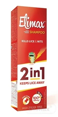 Elimax šampón proti všiam a hnidám 1×100 ml, šampón proti všiam a hnidám