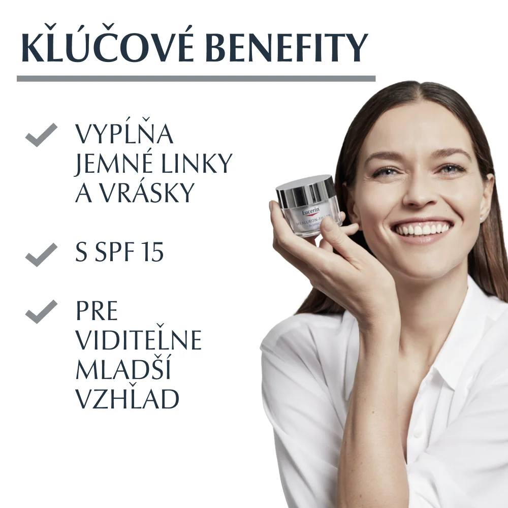 Eucerin HYALURON-FILLER denný krém proti vráskam pre suchú pleť 1x50 ml
