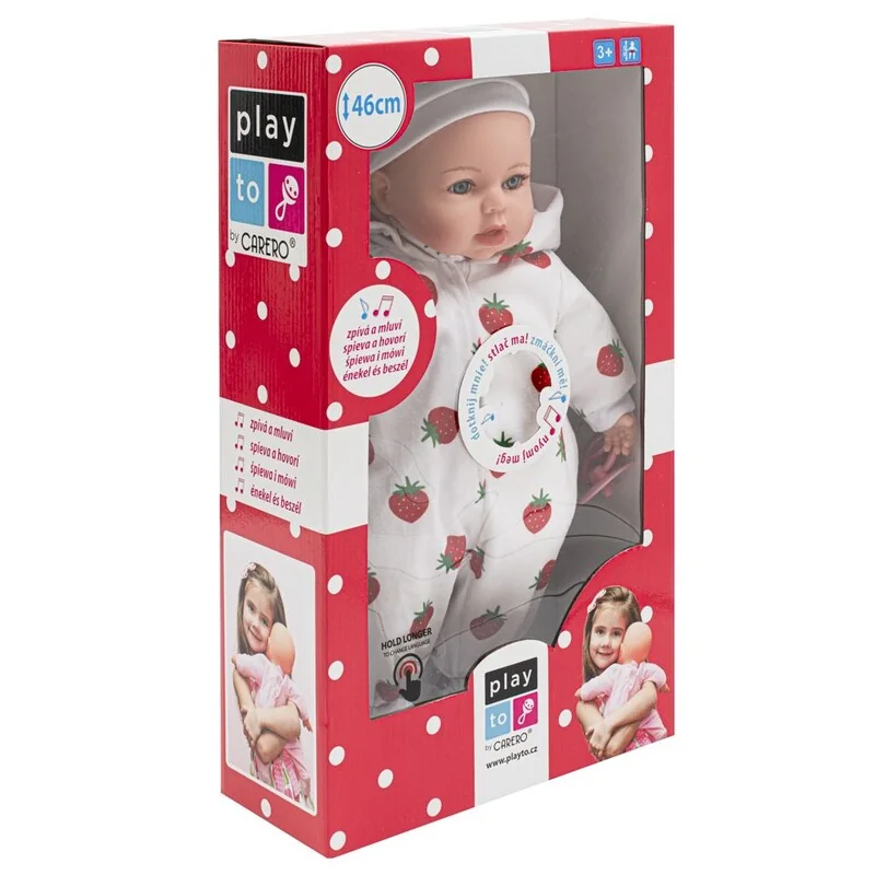 PLAYTO - Slovensky hovoriaca a spievajúca detská bábika Nati 46 cm