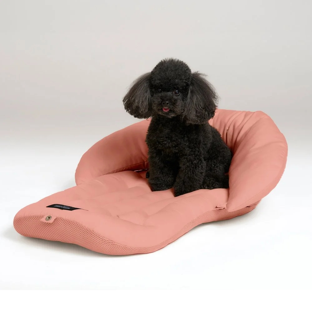 Mäkká podložka s vankúšikom Mushroom Pink L