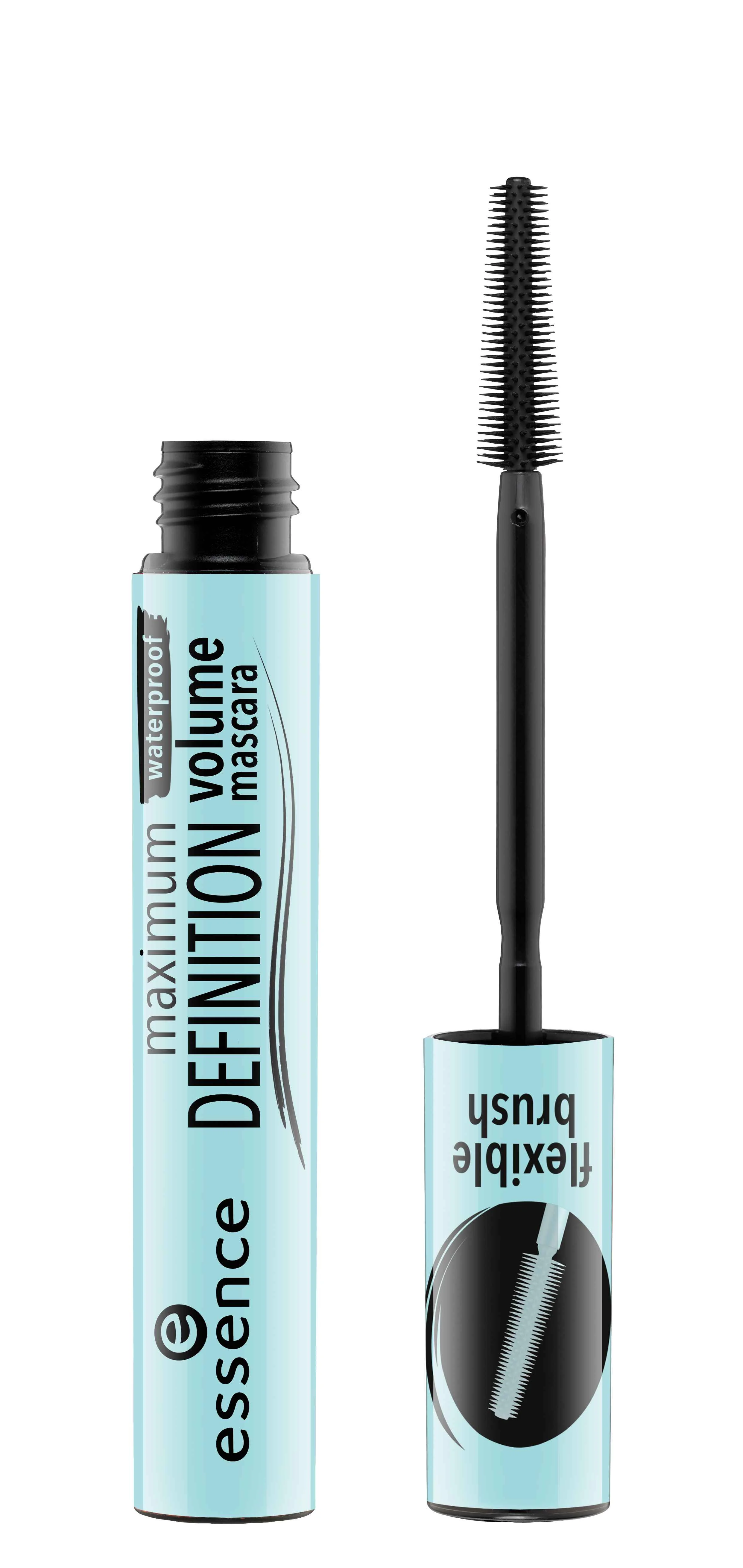 Essence Maskara Maximum Definition Vodoodolná 1×8 ml, riasenka