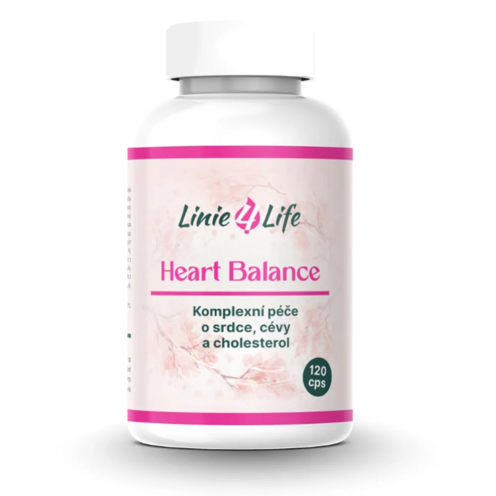 Linie4life HEART BALANCE 120 kapsúl Srdce, cievy, cholesterol, krvný tlak
