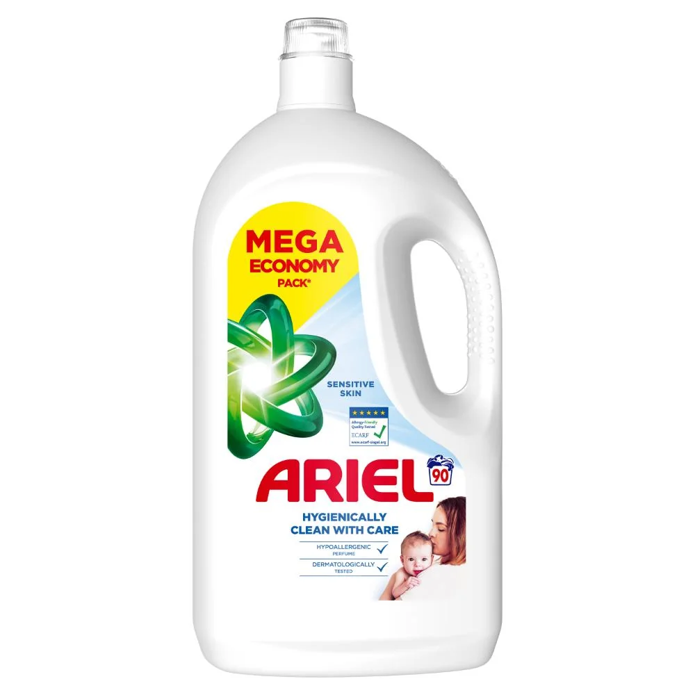 Ariel Sensitive gél na pranie, 90 praní 4050 ml