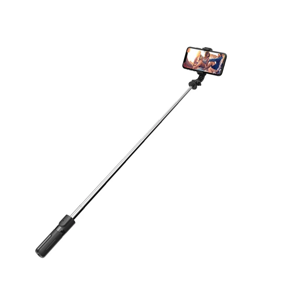 Tech-Protect L02S bezdrôtová selfie tyč, čierna