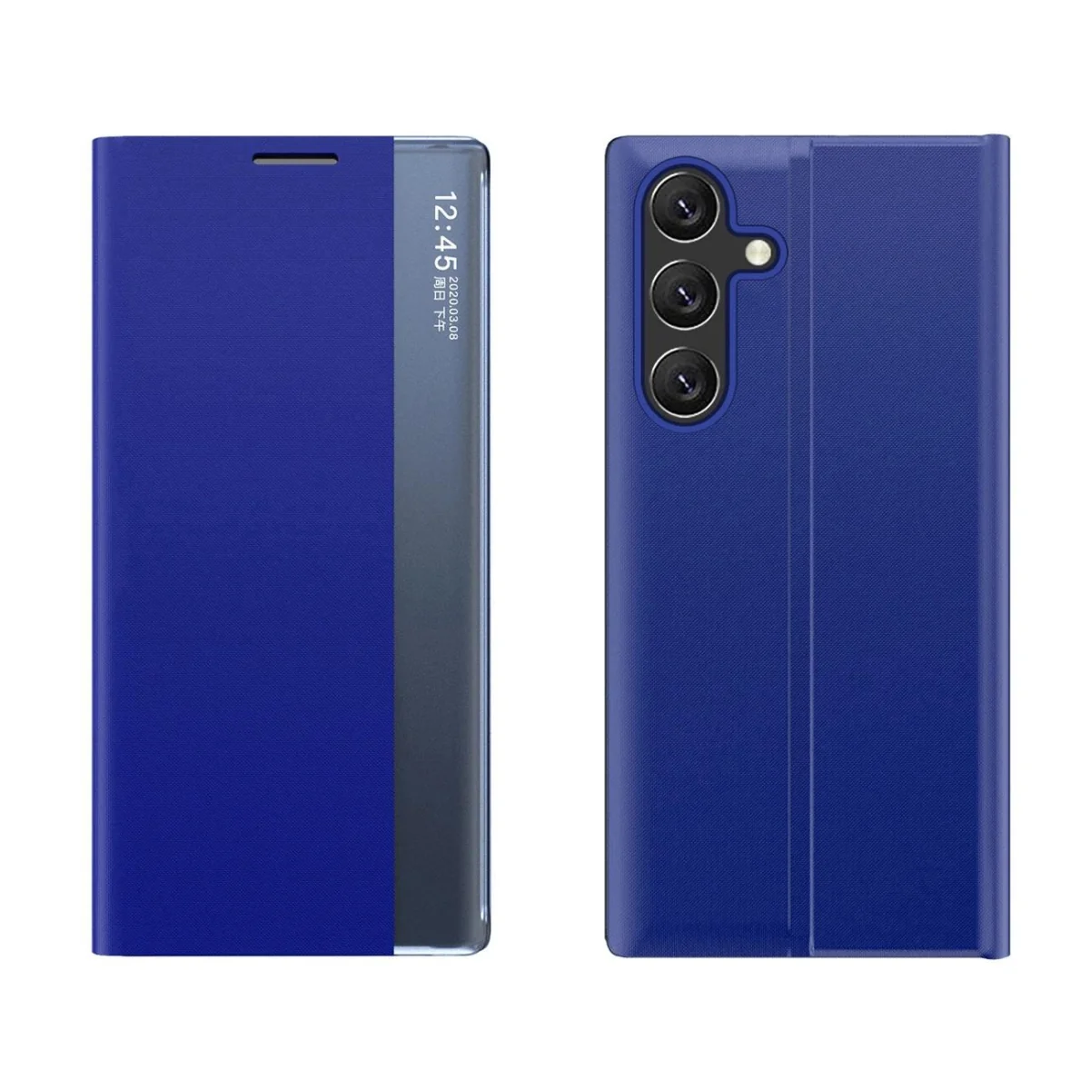 MG Sleep Case knižkové puzdro na Samsung Galaxy S25 Edge, modré