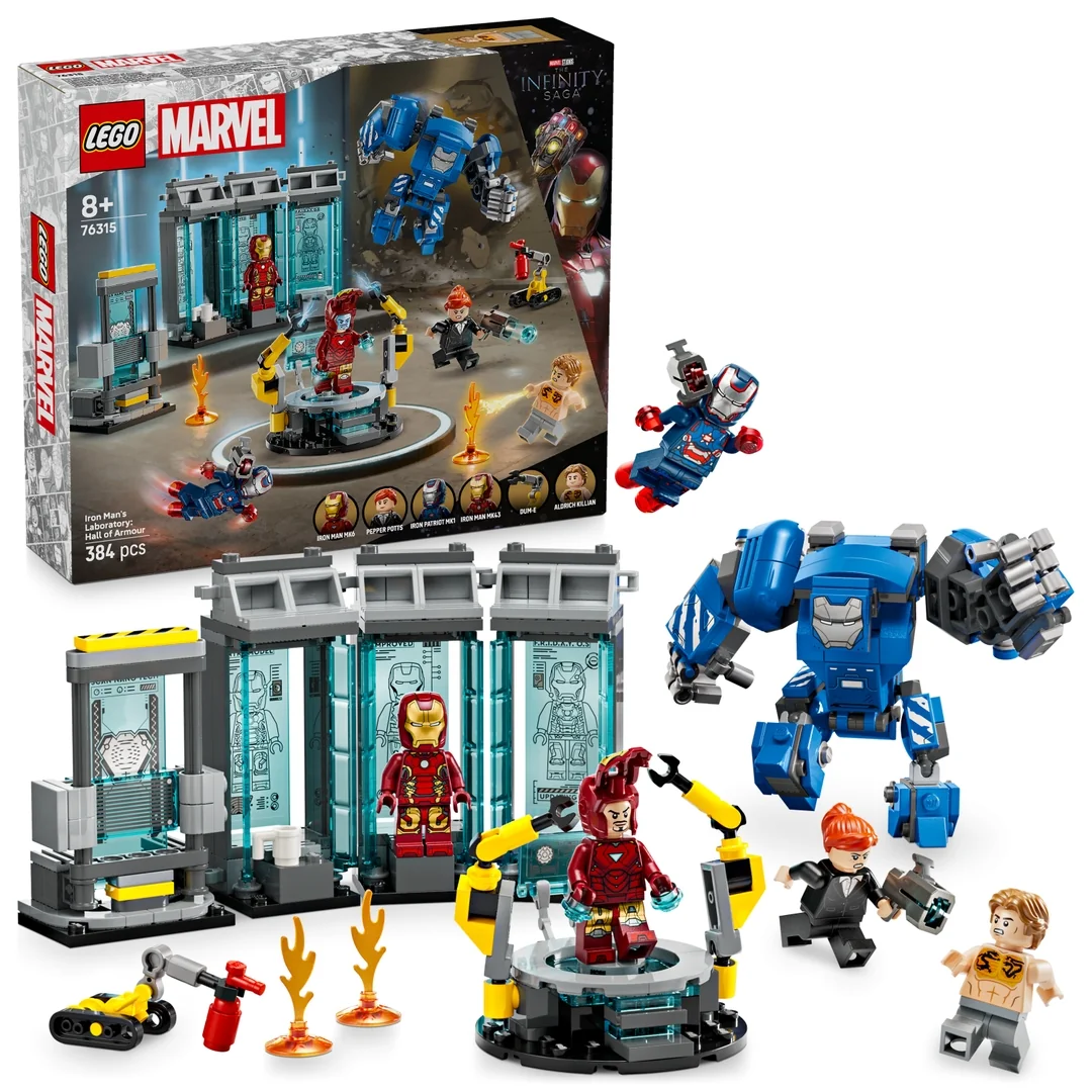 LEGO® Marvel 76315 Iron Man a jeho laboratórium: Sieň brnenia