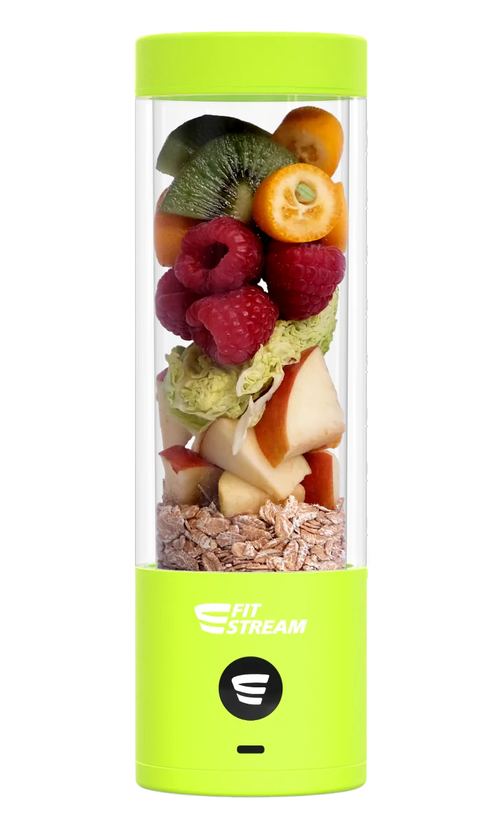 FitStream Pro žltý , prenosný, USB nabíjatelný mixér 1×1 ks, smoothie mixér