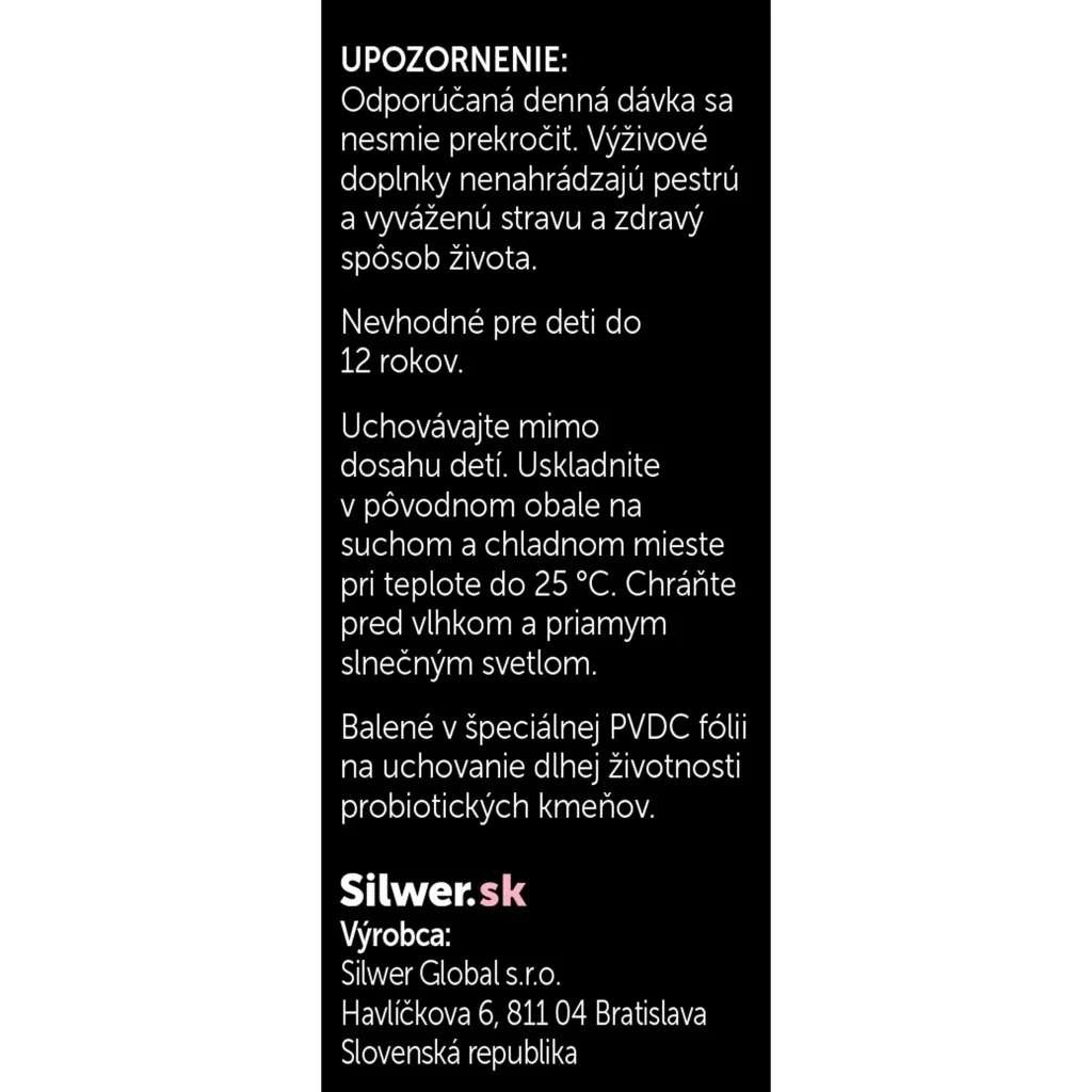 Silwer Žena 50+ Probio Aktiv 45 kapsúl. Črevná a vaginálna mikroflóra, imunita.
