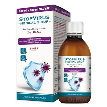 STOPVIRUS Medical sirup Dr.Weiss 1×300 ml, multibylinný sirup